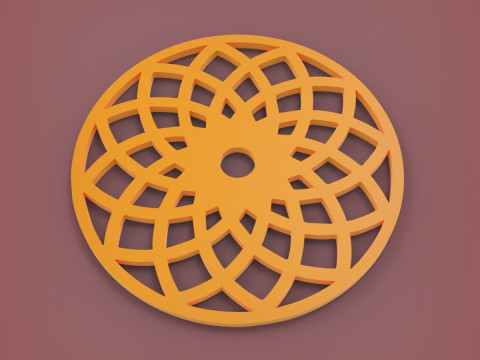 Motivo decorativo Modello di stampa 3D