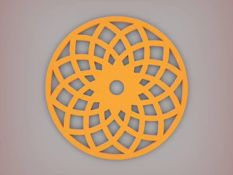 Motivo decorativo Modello di stampa 3D