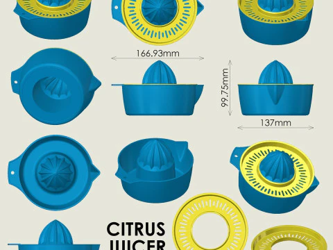 Citrus Juicer 3D Print Model
