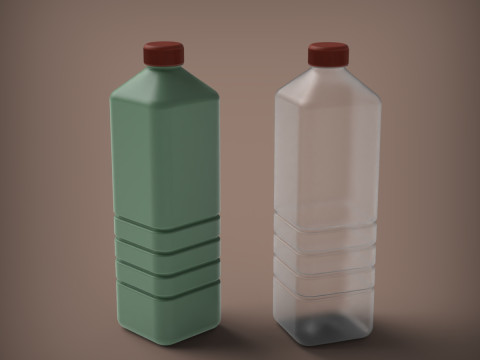 Bottiglia con tappo Modello di stampa 3D