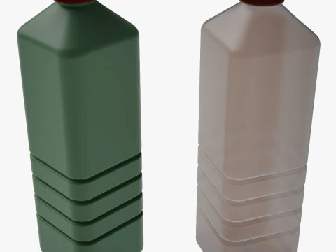 Garrafa com tampa Modelo de Impressão 3D