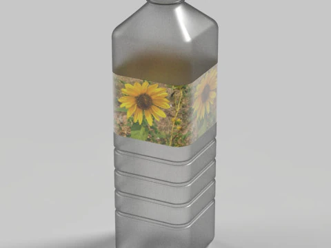 Garrafa com tampa Modelo de Impressão 3D