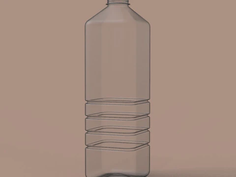 Garrafa com tampa Modelo de Impressão 3D