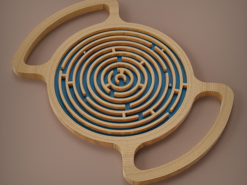 ボール迷路 3Dプリントモデル