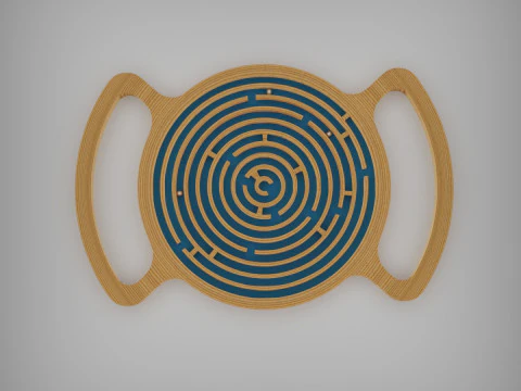 공 미로 3D 프린트 모델