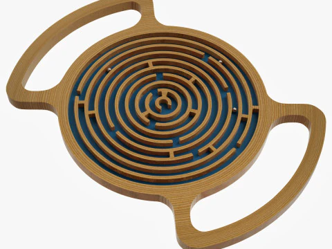 공 미로 3D 프린트 모델