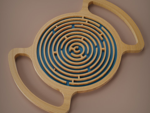 ボール迷路 3Dプリントモデル