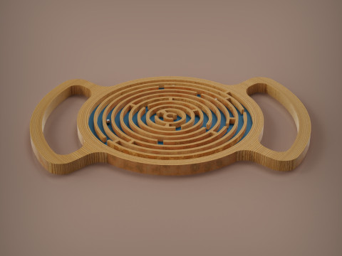 ボール迷路 3Dプリントモデル