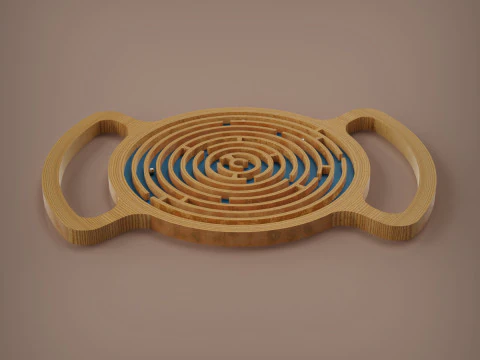 공 미로 3D 프린트 모델