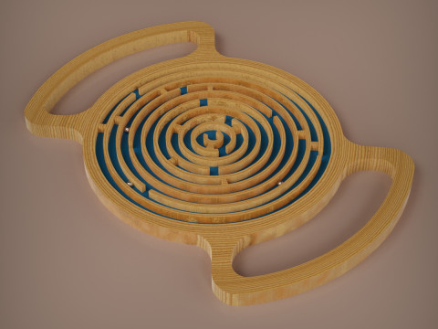 ボール迷路 3Dプリントモデル