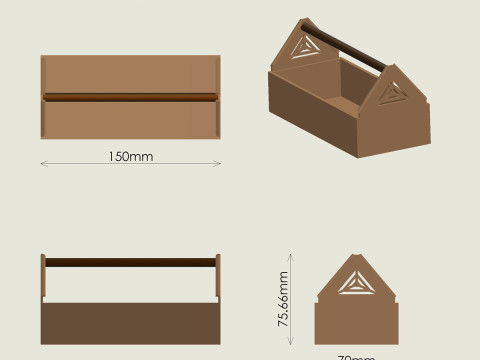 Caja de herramientas Modelo de impresión 3D