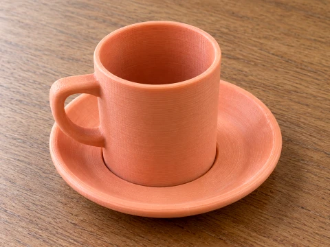 Cup and Saucer set 3D Print Model