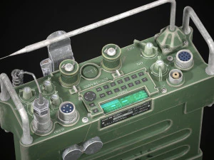 Military Radio V1 3D Model