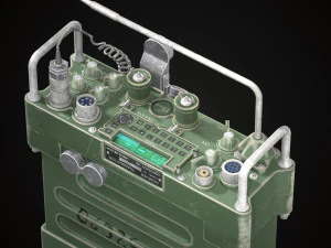 Military Radio V1 3D Model
