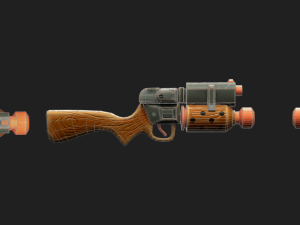 Shotgun Stylized Modèle 3D
