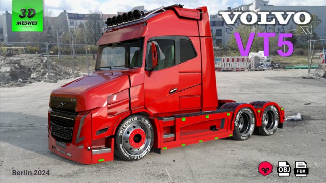 VOLVO VT5 - Vlastuin Remix 3D Model .c4d .max .obj .3ds .fbx .stl .blend 