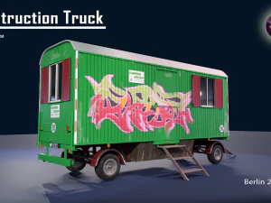 Il camion da costruzione Modello 3D