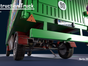 The Construction Truck 3D Model