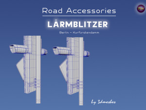 Road accessories - Laermblitzer - Berlin Kurfuerstendamm 3D Modell