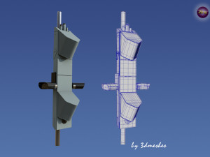 Road accessories - Laermblitzer - Berlin Kurfuerstendamm 3D Modell
