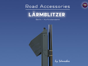 Road accessories - Laermblitzer - Berlin Kurfuerstendamm 3D Modell