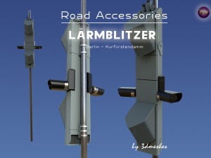 Road accessories - Laermblitzer - Berlin Kurfuerstendamm 3D Modell