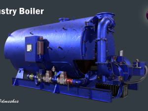 Industry Boiler - PBR 3D 模型