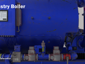 Industry Boiler - PBR Modèle 3D