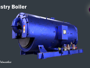 Industry Boiler - PBR Modèle 3D
