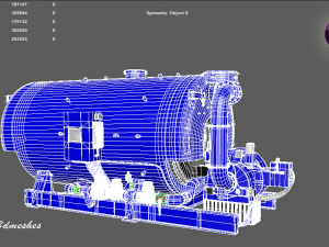 Industry Boiler - PBR Modèle 3D