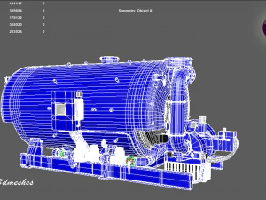 Industry Boiler - PBR 3D Model