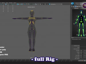 Driver Girl - full Rig PBR 3D Model