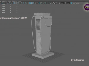 ALLEGO - Ultra Charging Station 150KW - PBR 3D Model