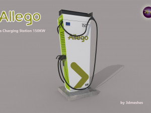 ALLEGO - Ultra Charging Station 150KW - PBR Model 3D