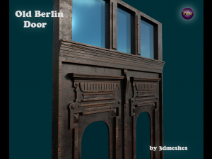 Old Berlin Door 4 -PBR 3D 模型