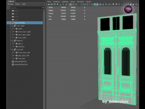 Old Berlin Door 4 -PBR 3D 模型