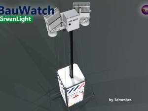 Bauwatch - Construction sites security camera - PBR Model 3D