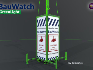 Bauwatch - Construction sites security camera - PBR Model 3D