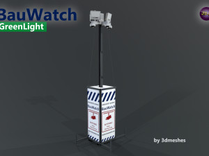 Bauwatch - Construction sites security camera - PBR Model 3D