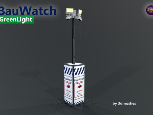 Bauwatch - Construction sites security camera - PBR Model 3D