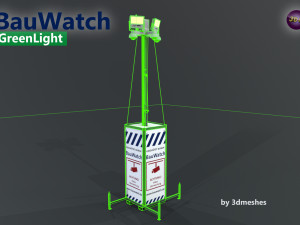 Bauwatch - Construction sites security camera - PBR Model 3D