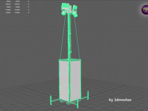Bauwatch - Construction sites security camera - PBR Model 3D