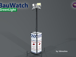 Bauwatch - Construction sites security camera - PBR Model 3D