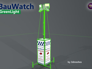 Bauwatch - Construction sites security camera - PBR Model 3D