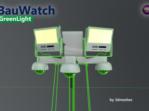 Bauwatch - Construction sites security camera - PBR Model 3D