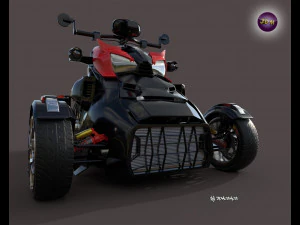 CanAm Ryker Bulldog - PBR 3D Model