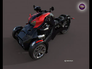 CanAm Ryker Bulldog - PBR 3D Model