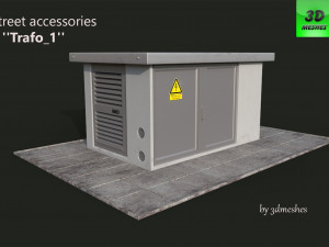 Street accessories - Trafo 1 - PBR 3Dモデル