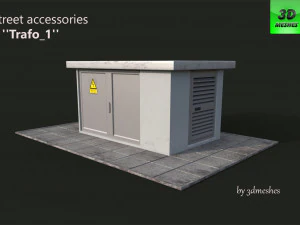 Street accessories - Trafo 1 - PBR 3D Model
