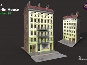 The Berlin House Number 18 - PBR 3D Model